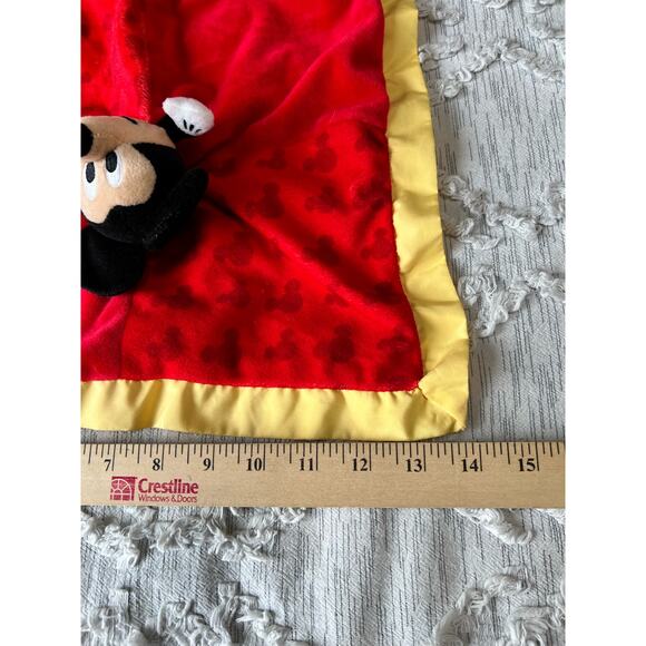 Disney Baby Red Mickey Mouse 14" Plush Lovey Security Blanket - Picture 6 of 6